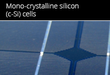 Mono-crystalline silicon (c-Si) cells